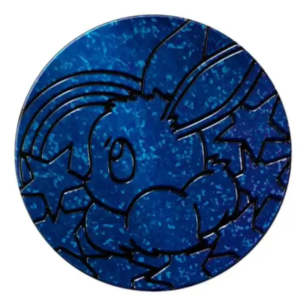 Nintendo Pokemon Prismatic Evolutions Eevee Plastic Coin [Dark Blue]