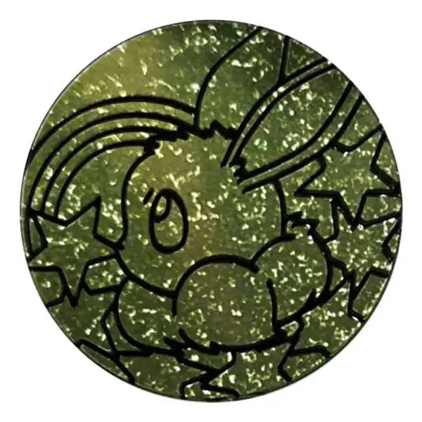Nintendo Pokemon Prismatic Evolutions Eevee Plastic Coin [Lime Green]