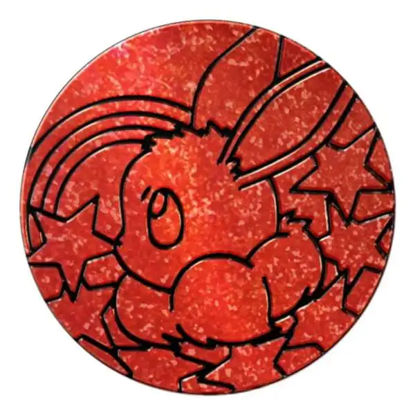 Nintendo Pokemon Prismatic Evolutions Eevee Plastic Coin [Red]