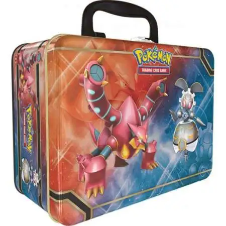 Pokemon Trading Card Game 2016 Collector's Chest Volcanion, Magearna & Shiny Mega Gengar-EX Tin Set [5 Booster Packs, 3 Promo Cards, Mini Portfolio, Coin & More]