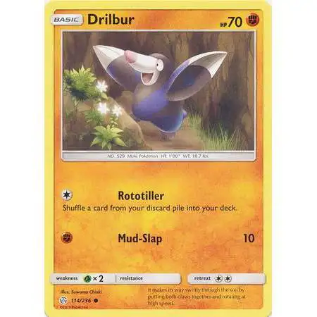 Pokemon Trading Card Game Sun & Moon Cosmic Eclipse Common Drilbur #114