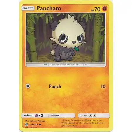 Pokemon Trading Card Game Sun & Moon Cosmic Eclipse Common Pancham #119