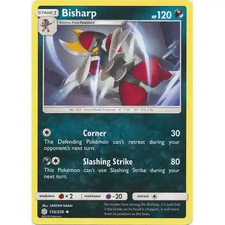 Pokemon Trading Card Game Sun & Moon Cosmic Eclipse Uncommon Bisharp #135