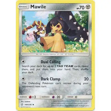 Pokemon Trading Card Game Sun & Moon Cosmic Eclipse Uncommon Mawile #140