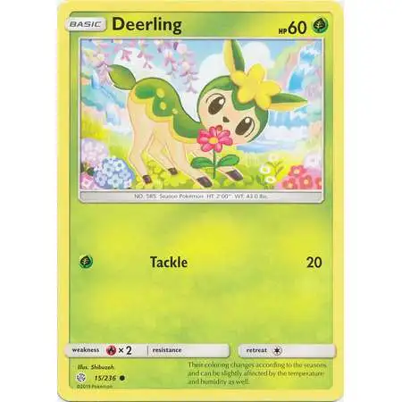 Pokemon Trading Card Game Sun & Moon Cosmic Eclipse Common Deerling #15