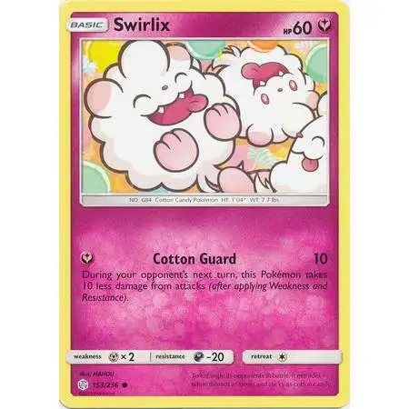 Pokemon Trading Card Game Sun & Moon Cosmic Eclipse Common Swirlix #153