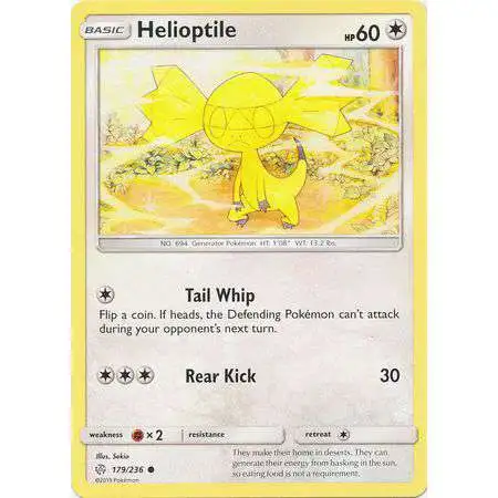 Pokemon Trading Card Game Sun & Moon Cosmic Eclipse Common Helioptile #179