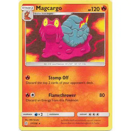 Pokemon Trading Card Game Sun & Moon Cosmic Eclipse Rare Magcargo #27