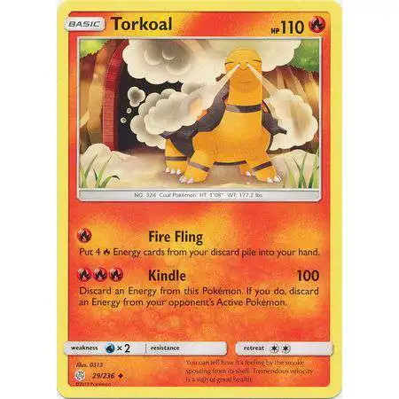 Pokemon Trading Card Game Sun & Moon Cosmic Eclipse Uncommon Torkoal #29