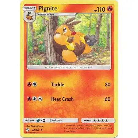 Pokemon Trading Card Game Sun & Moon Cosmic Eclipse Uncommon Pignite #32