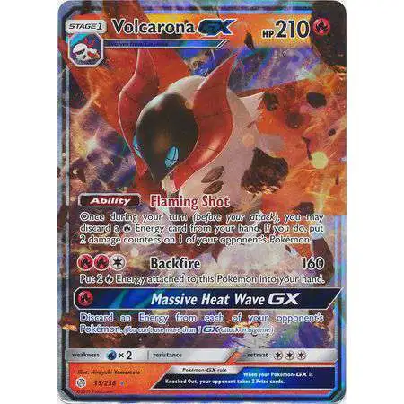 Pokemon Trading Card Game Sun & Moon Cosmic Eclipse Ultra Rare Volcarona GX #35