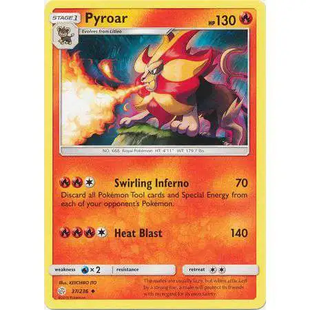 Pokemon Trading Card Game Sun & Moon Cosmic Eclipse Uncommon Pyroar #37