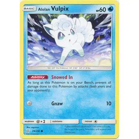 Pokemon Trading Card Game Sun & Moon Cosmic Eclipse Common Alolan Vulpix #39