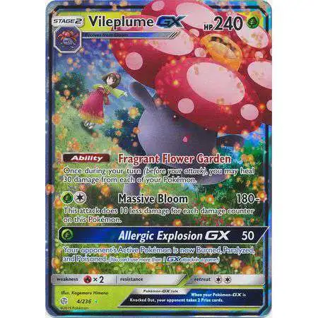 Pokemon Trading Card Game Sun & Moon Cosmic Eclipse Ultra Rare Vileplume GX #4