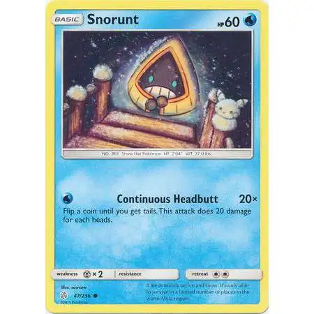 Pokemon Trading Card Game Sun & Moon Cosmic Eclipse Common Snorunt #47