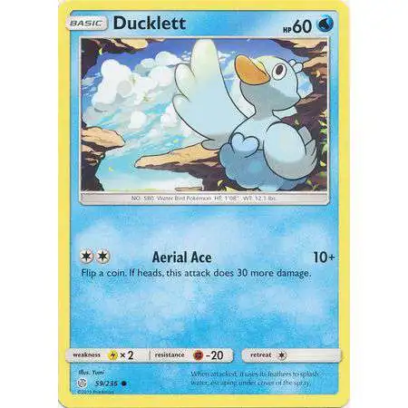 Pokemon Trading Card Game Sun & Moon Cosmic Eclipse Common Ducklett #59