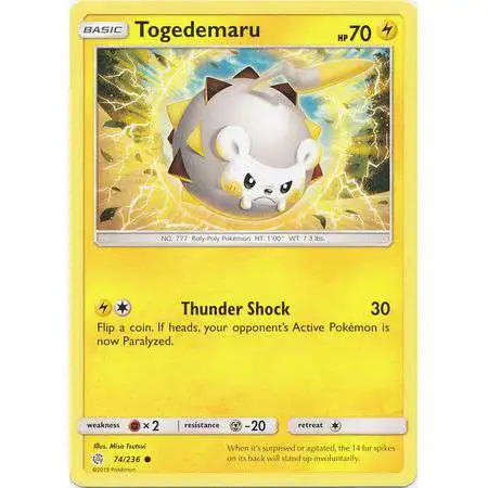 Pokemon Trading Card Game Sun & Moon Cosmic Eclipse Common Togedemaru #74