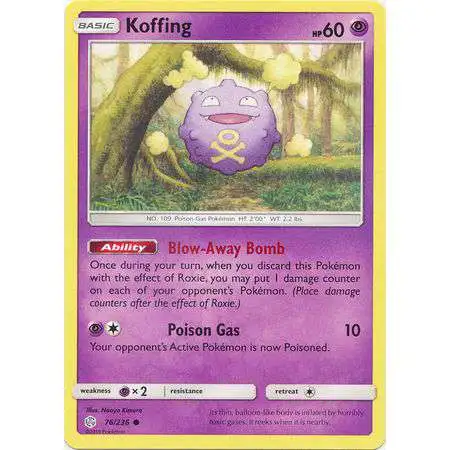 Pokemon Trading Card Game Sun & Moon Cosmic Eclipse Common Koffing #76