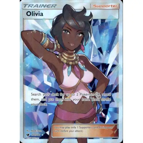 Pokemon Sun & Moon Crimson Invasion Ultra Rare Olivia #111