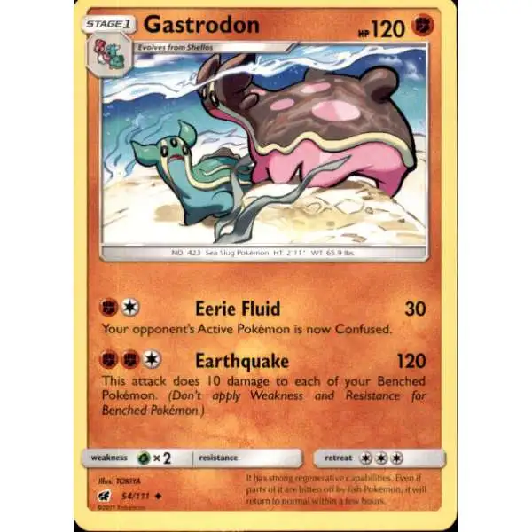 Pokemon Sun & Moon Crimson Invasion Uncommon Gastrodon #54