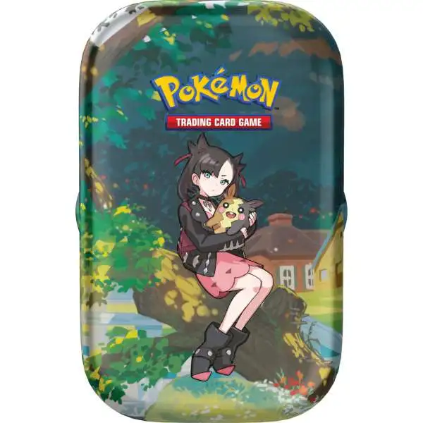 Pokemon Crown Zenith Marnie with Morpeko Mini Tin Set [2 Booster Packs, Sticker Sheet & More]