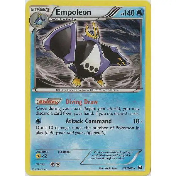 Pokemon Trading Card Game Black & White Dark Explorers Rare Holo Empoleon #29