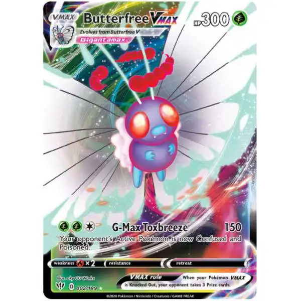 Pokemon Trading Card Game Sword & Shield Darkness Ablaze Ultra Rare Butterfree VMAX #2