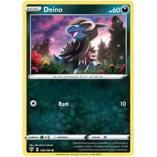 Deino - Evolving Skies #113 Pokemon Card