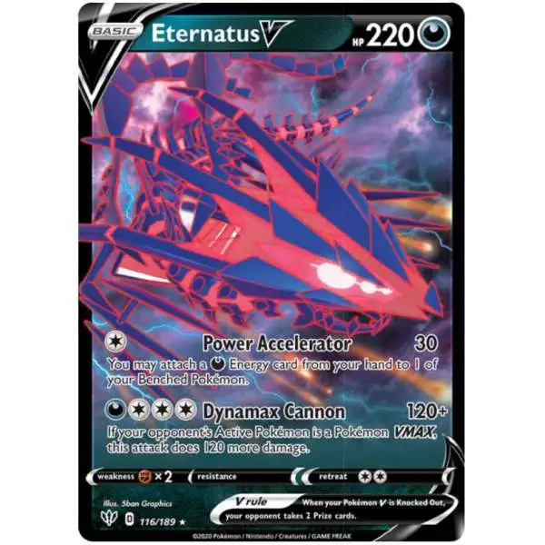 Pokemon Trading Card Game Sword & Shield Darkness Ablaze Ultra Rare Eternatus V #116