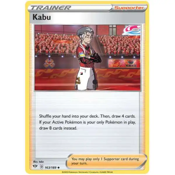 Pokemon Trading Card Game Sword & Shield Darkness Ablaze Uncommon Kabu #163