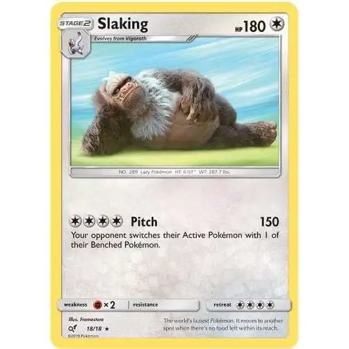 Pokemon Trading Card Game Detective Pikachu Rare Holo Slaking #18