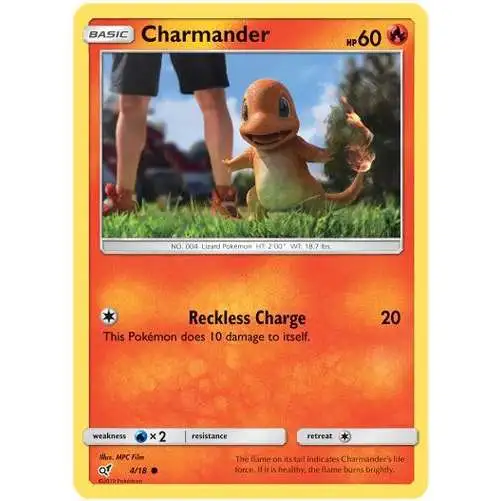 Pokemon Trading Card Game Detective Pikachu Common Charmander #4 [Holofoil]