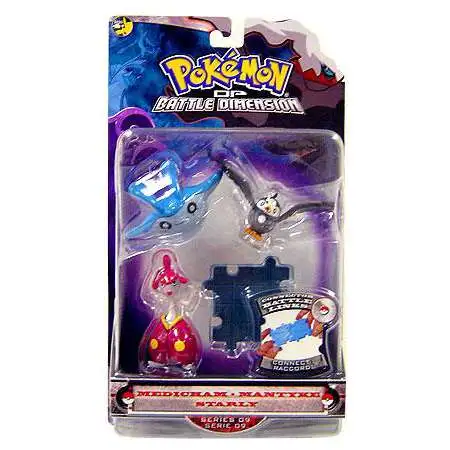 Pokemon Diamond & Pearl Series 9 Medicham, Mantyke & Starly Figure 3-Pack