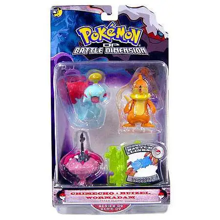 Pokemon Diamond & Pearl Series 9 Chimecho, Buizel & Wormadam [Trash Cloak] Figure 3-Pack