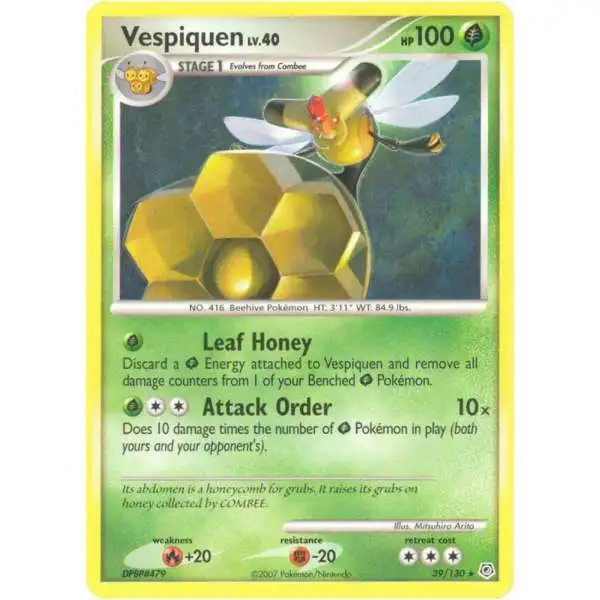 Pokemon Diamond & Pearl Rare Vespiquen #39 [Reverse Holofoil] [Lightly Played]