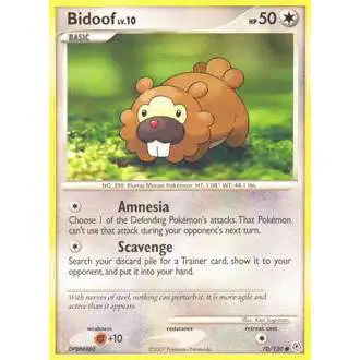 Pokemon Diamond & Pearl Common Bidoof #70 [Lightly Played]