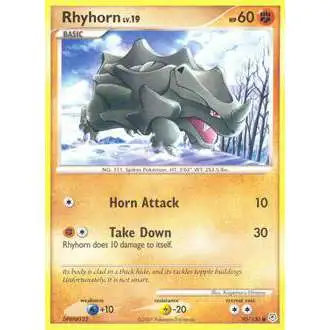 Pokemon Diamond & Pearl Common Rhyhorn #95 [Lightly Played]