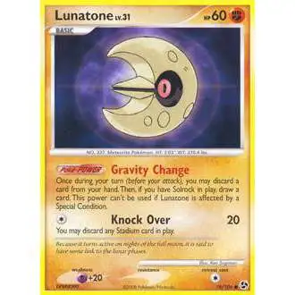 Pokemon Diamond & Pearl Great Encounters Common Lunatone #76