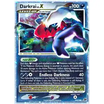 Pokemon Diamond & Pearl Great Encounters Ultra Rare Darkrai LV.X #104 [Lightly Played]