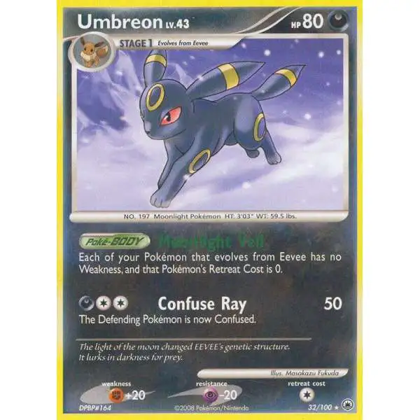 Pokemon Diamond & Pearl Majestic Dawn Rare Umbreon #32 [Lightly Played]