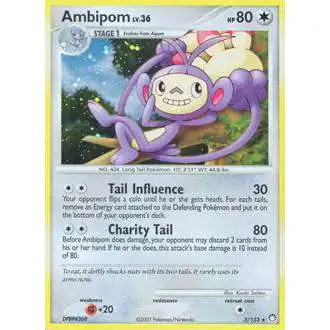Pokemon Diamond & Pearl Mysterious Treasures Rare Ambipom #3 [Lightly Played]