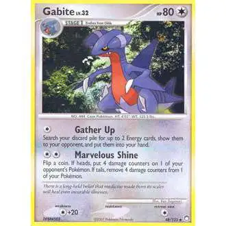 Pokemon Diamond & Pearl Mysterious Treasures Uncommon Gabite #48