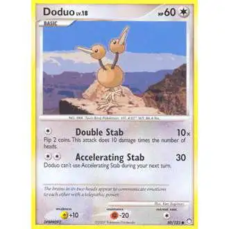 Pokemon Diamond & Pearl Mysterious Treasures Common Doduo #80 [Lightly Played]