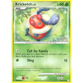 Pokemon Diamond & Pearl Mysterious Treasures Common Kricketot #86 [Lightly Played]