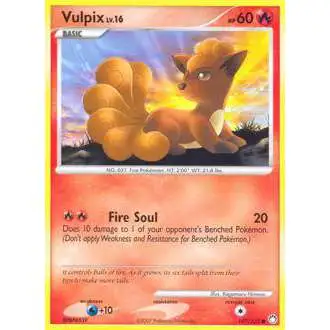 Pokemon Diamond & Pearl Mysterious Treasures Common Vulpix #107 [Lightly Played]