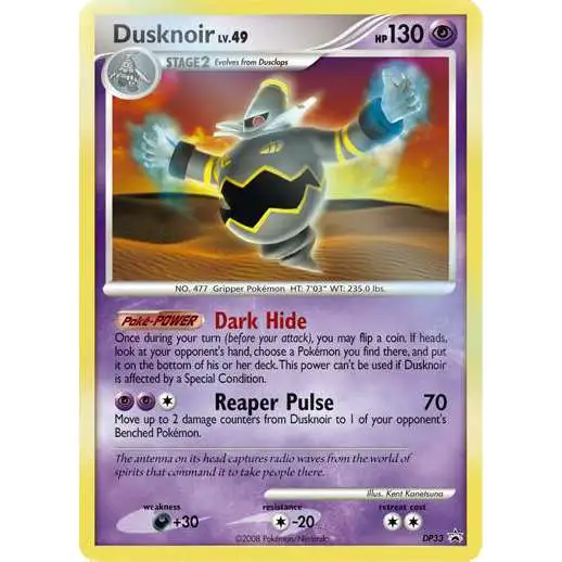 Pokemon Diamond & Pearl Promo Rare Holo Dusknoir DP33