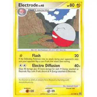 Pokemon Diamond & Pearl Stormfront Uncommon Electrode #37