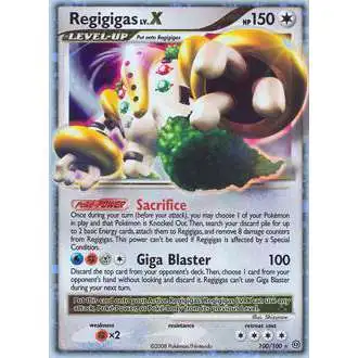 Pokemon Diamond & Pearl Stormfront Ultra Rare Regigigas LV.X #100 [Lightly Played]