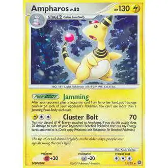 Pokemon Diamond & Pearl Secret Wonders Rare Ampharos #1 [Lightly Played]