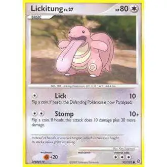 Pokemon Diamond & Pearl Secret Wonders Common Lickitung #91 [Lightly Played]